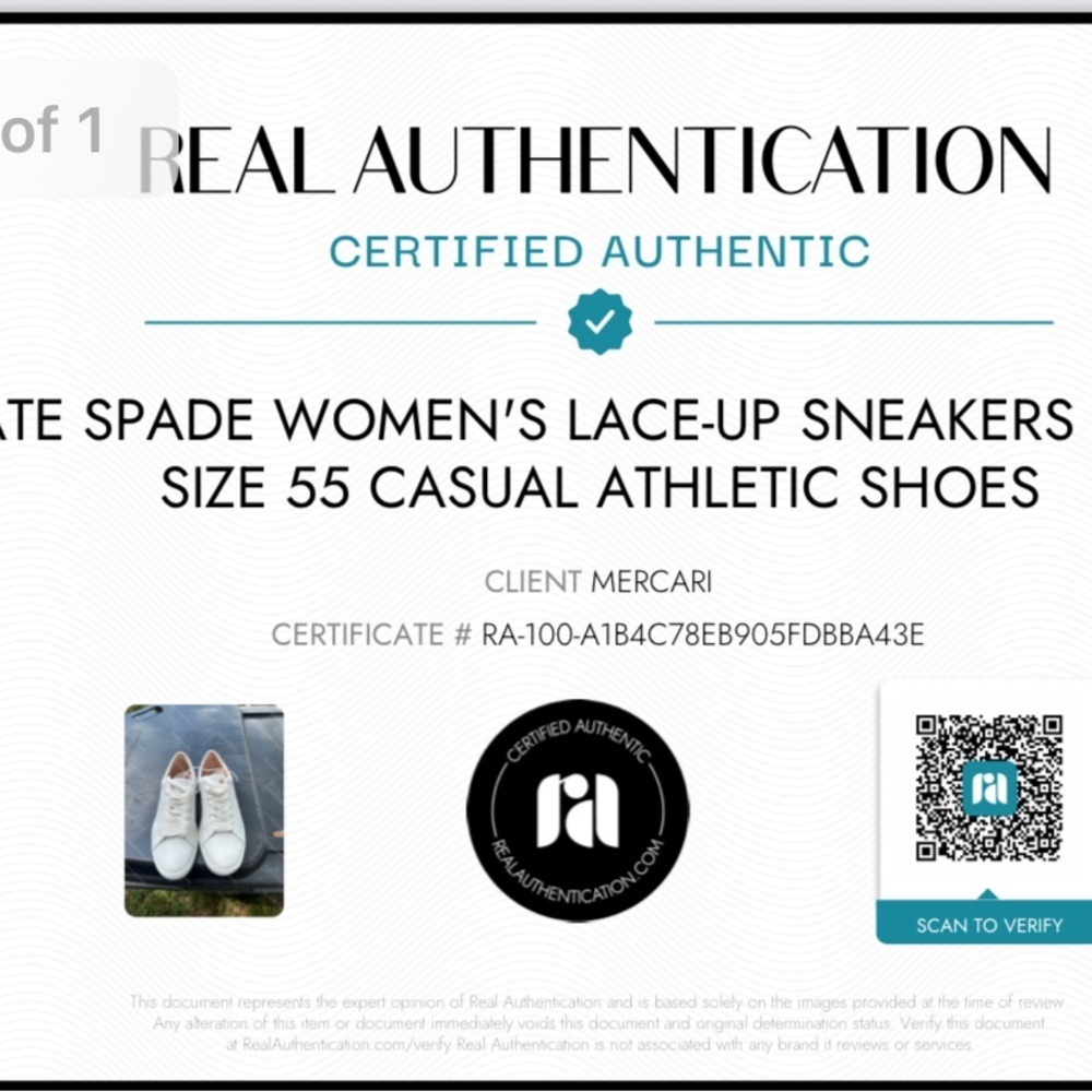 Kate Spade Women's Lace-Up Sneakers White Size 5.5 Casual NEW   CYBER MONDAY $99 - Picture 9 of 9